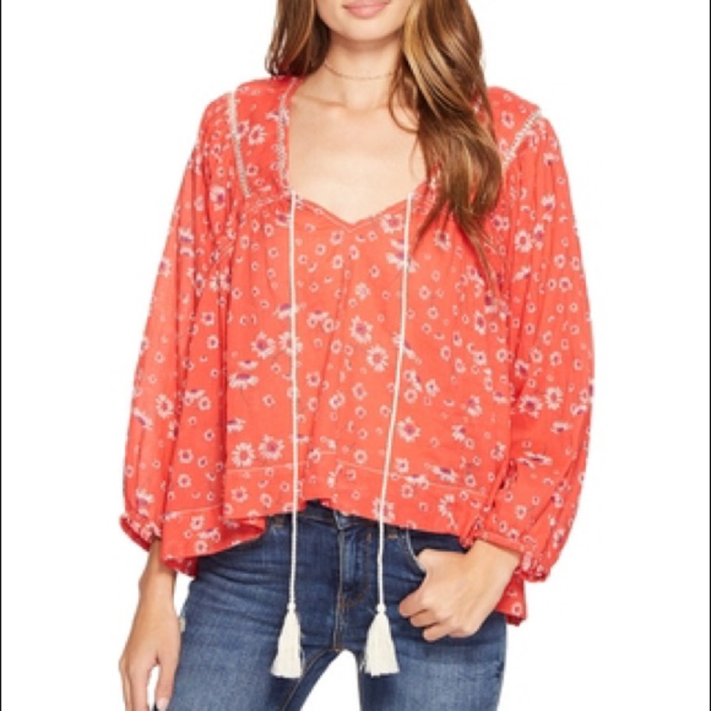 Free People red blouse